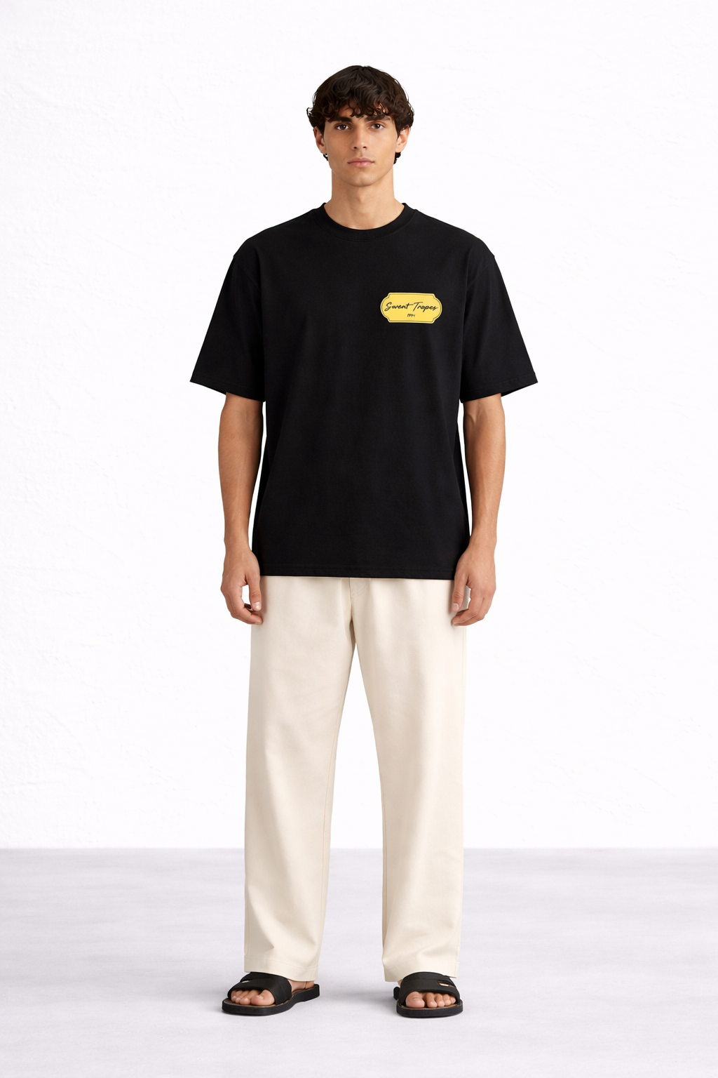 T-shirt oversize unisexe Saint-Tropez – style Côte d'Azur French Riviera – KAHMYR